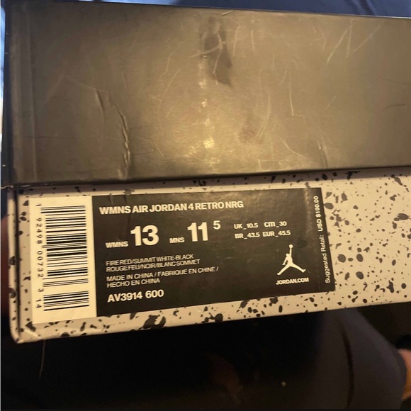 Air Jordan 4 Retro NRG 'Singles Day' 11.5M/13W - Picture 7 of 11